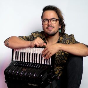 Akkordeonist Alex Almeida